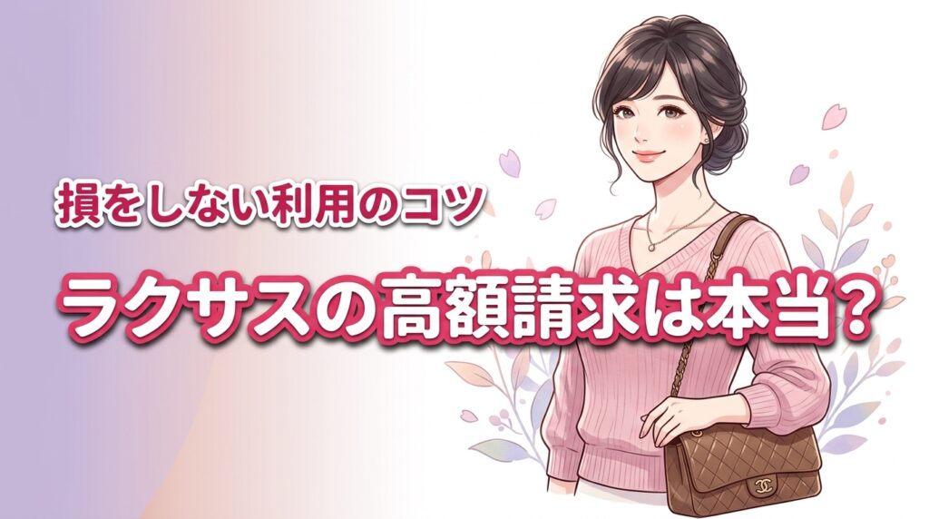 ラクサスの口コミにある「高額請求」は本当？損をしないための注意点を解説
