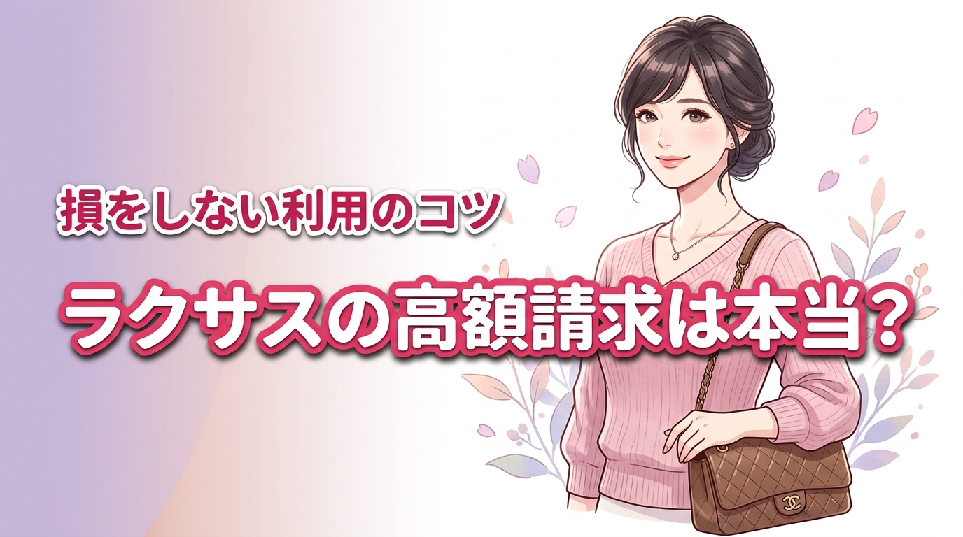 ラクサスの口コミにある「高額請求」は本当？損をしないための注意点を解説