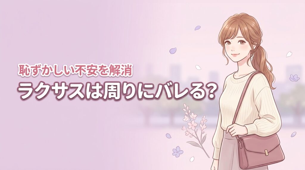 ラクサスは周りにバレる？恥ずかしい・貧乏と思われる不安を解消するコツ